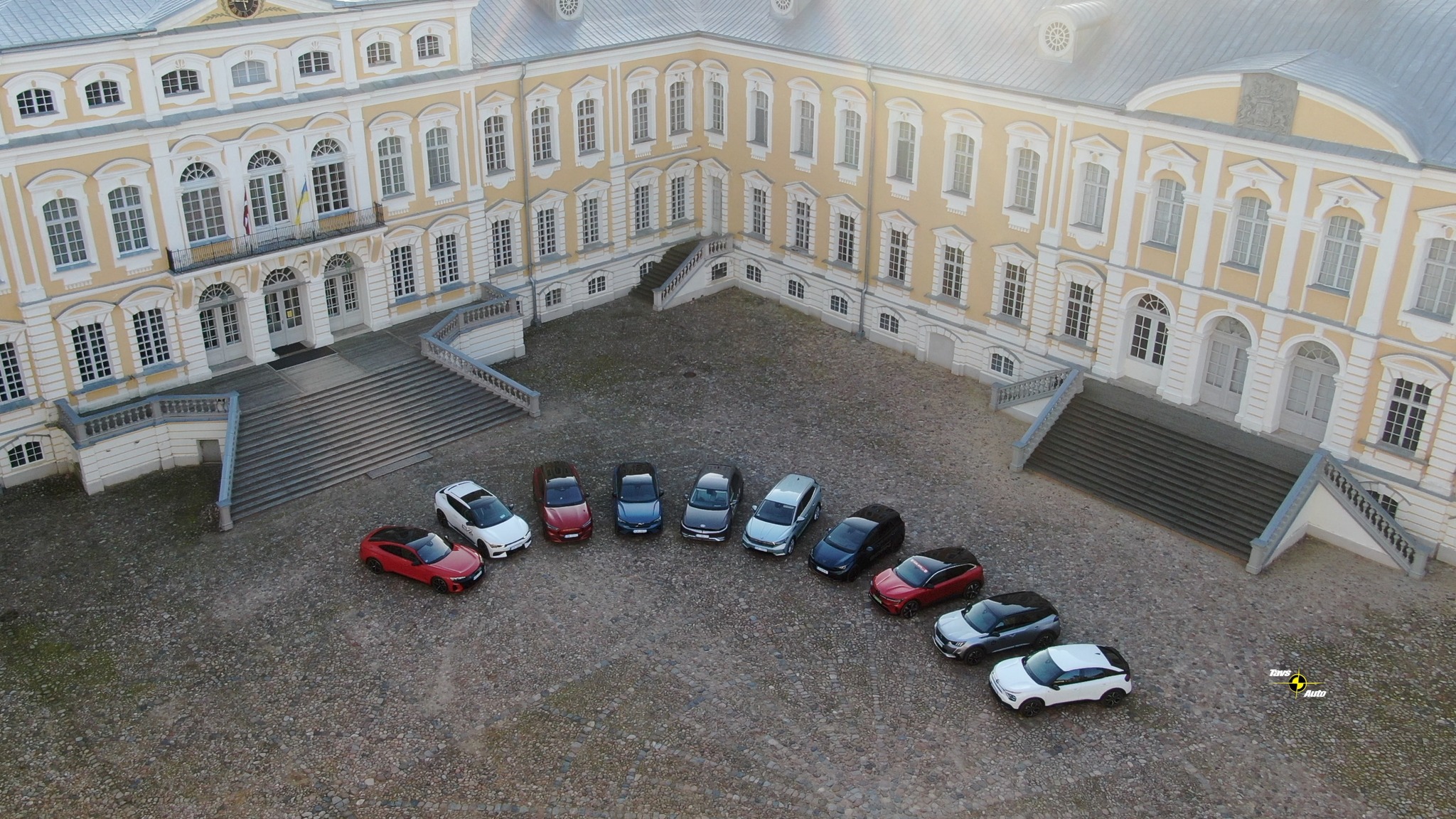 many EV cars in one picture